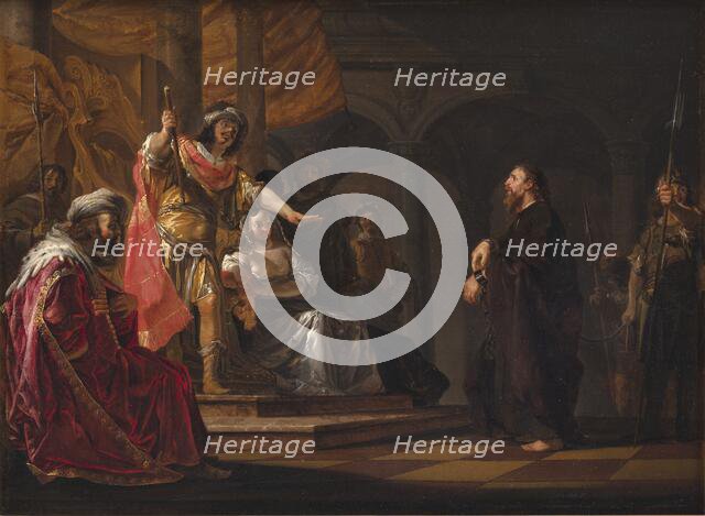 Paulus the Apostle defending himself at the Trial in Caesarea, 1648-1652. Creator: Nikolaus Knüpfer.