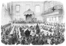 Trial of the Bradford Election Petition at the Borough Courthouse, 1869. Creator: Unknown.