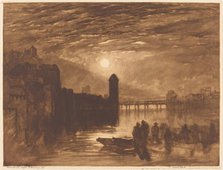 Moonlight on a River, 1896. Creator: Frank Short.