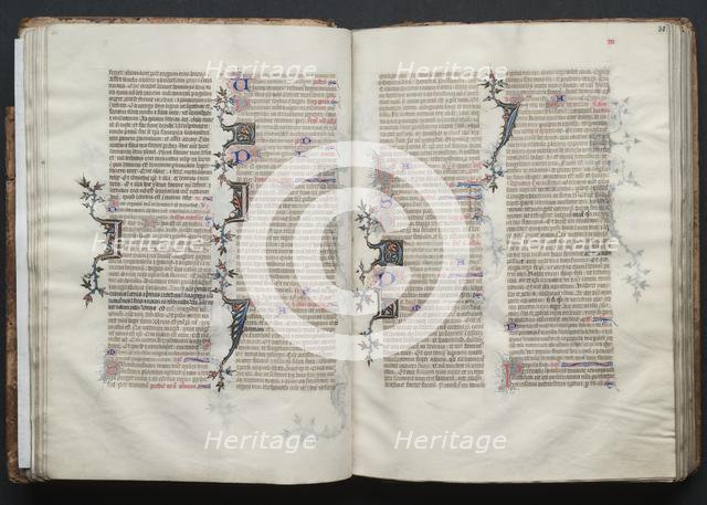 The Gotha Missal: Fol. 31r, Text, c. 1375. Creator: Master of the Boqueteaux (French); Workshop, and.