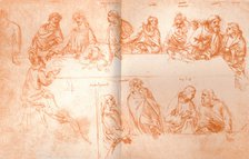 Preparatory sketch for the painting of `The Last Supper`, c1494-c1499 (1883). Artist: Leonardo da Vinci.