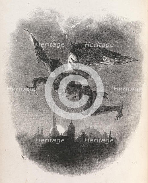 Faust, 1828., 1828. Creator: Eugene Delacroix.