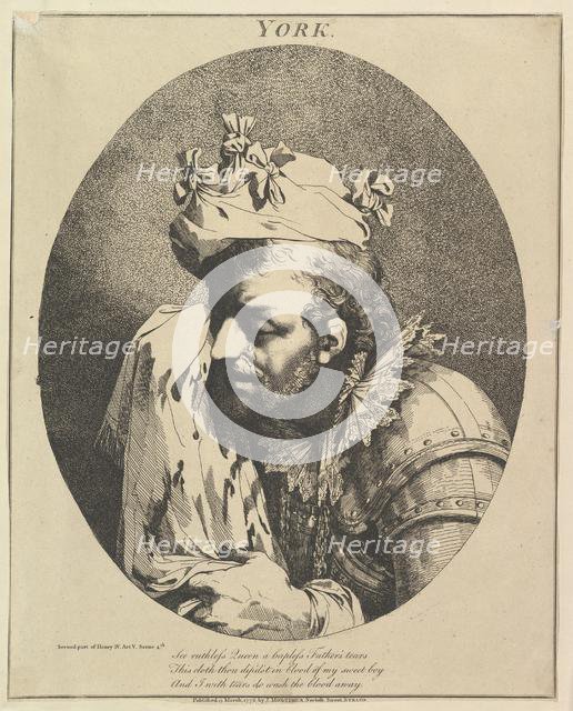 Duke of York (Twelve Characters from Shakespeare), March 15, 1776. Creator: John Hamilton Mortimer.