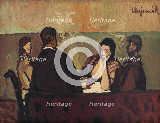 Card Players, 1944. Creator: Cyprian Majernik.