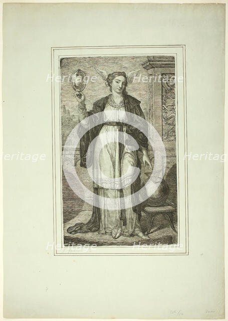 Female Personification of Science, 1776. Creator: Joseph Fratrel.