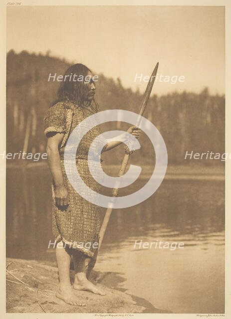 The Whaler - Clayoquot, 1915. Creator: Edward Sheriff Curtis.