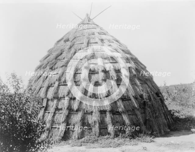 Wichita grass-house, c1927. Creator: Edward Sheriff Curtis.