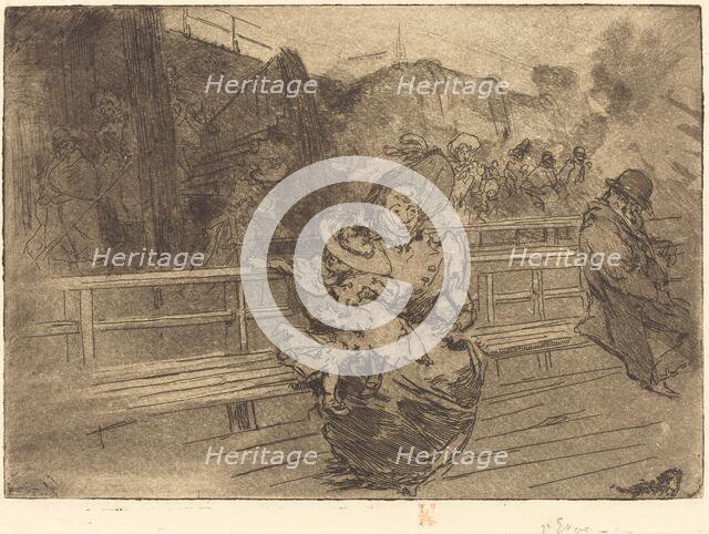 Departure for Greenwich (Depart pour Greenwich), 1891. Creator: Auguste Lepere.