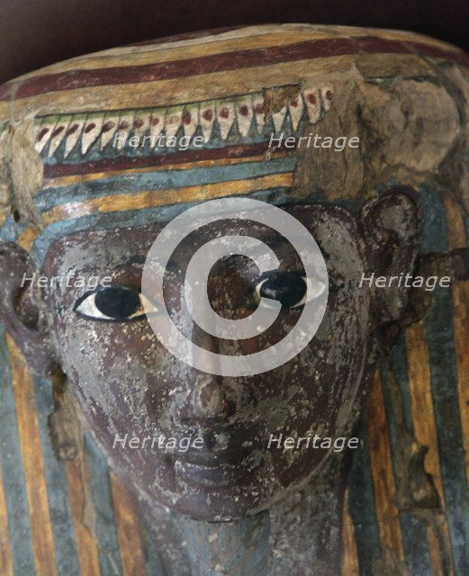 Wooden sarcophagus of Pa-Kush, priest of Amun? Artist: Unknown