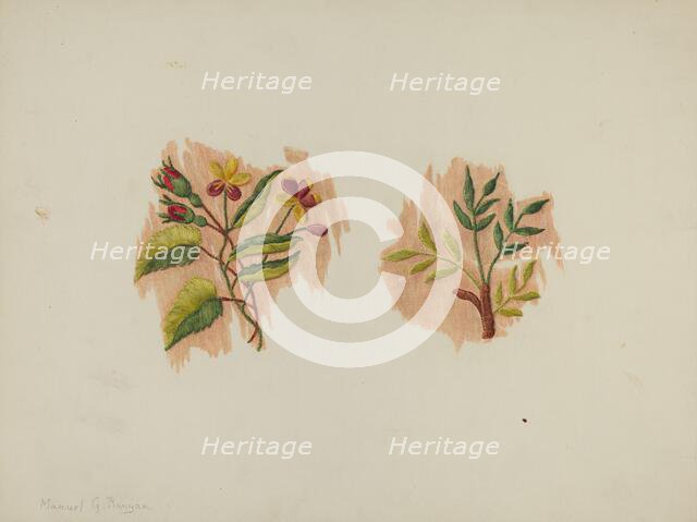 Silk Petticoat (Fragment), c. 1939. Creator: Manuel G. Runyan.