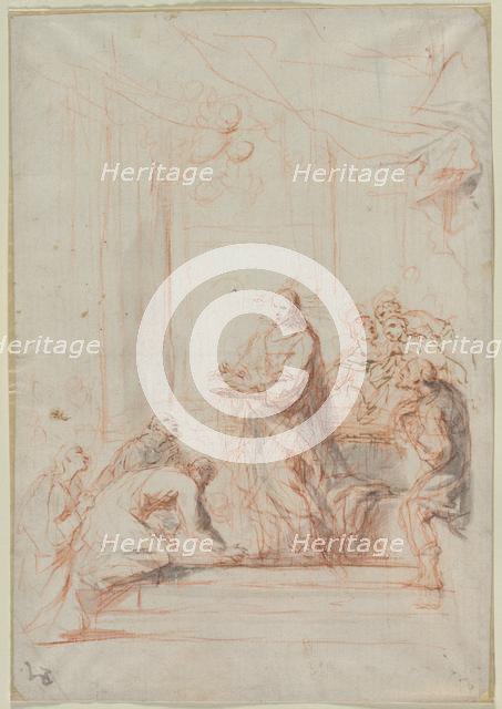 Christ Administering the Host, 1700s. Creator: Anonymous.