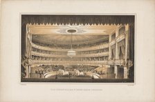 Interior of the Equestrian Circus Theatre in Saint Petersburg, 1850. Creator: Premazzi, Ludwig (Luigi) (1814-1891).