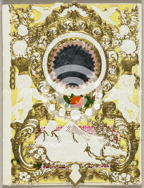 Untitled Valentine (Reclining Antique Couple), 1855. Creator: John Windsor.