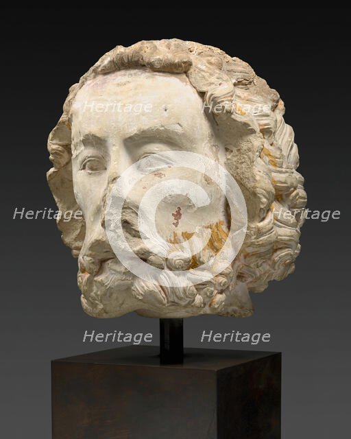 Head of a Bearded Man, 1300/25. Creator: Unknown.