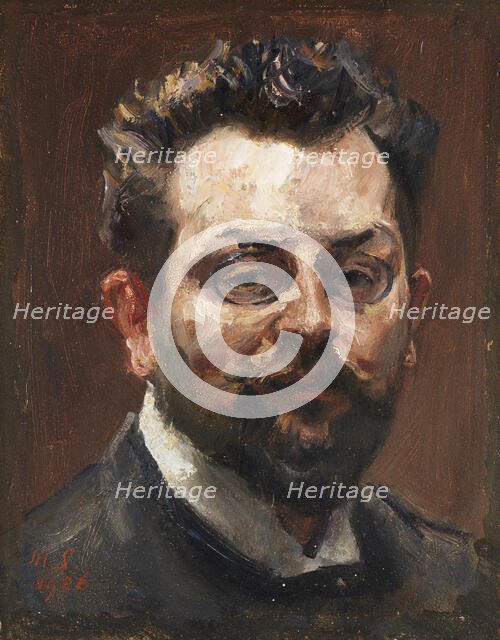 Self-Portrait, 1906. Creator: Slevogt, Max (1868-1932).