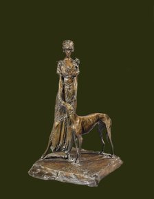 Marchesa Luisa Casati with Greyhound, 1914.