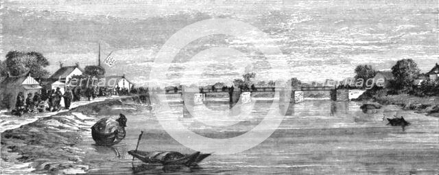 ''Bridge at Soo-chow; A Cruise to Soo-chow', 1875. Creator: Lindley, Augustus Frederick.