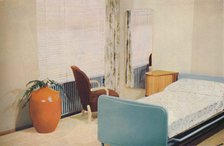 'Hotel bedroom', 1940. Artist: Unknown.