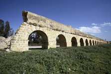 The aqueduct at Zaghouan, Tunisia. Artist: Samuel Magal
