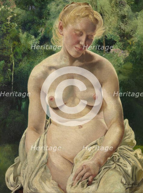 Timidity, 1896. Creator: Leon Frederic.