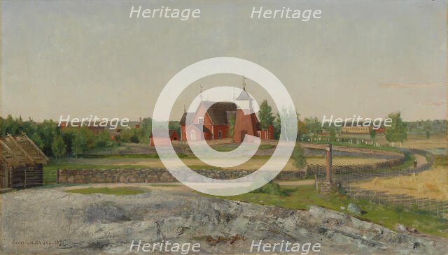 Landscape, 1895. Creator: Arvid Liljelund.