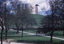 Norman Motte and Bailey, Cliffords Tower, York, c1960. Artist: CM Dixon.