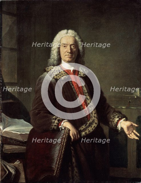 'Portrait of the poet and tragedian Prosper Jolyot de Crébillon', 1746. Artist: Jacques-Andre-Joseph Aved