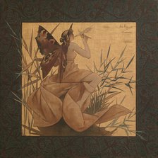 Composition with winged nymph among the reeds, 1887. Artist: Riquer Inglada, Alejandro de (1856-1920)