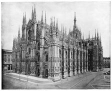Milan Cathedral, Italy, late 19th century.Artist: John L Stoddard