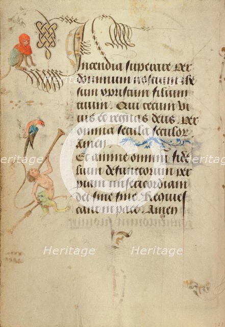 Decorated Text Page; Prayer Book of Charles the Bold, 1469. Creator: Nicolas Spierinc.