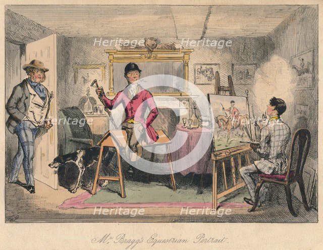 'Mr. Bragg's Equestrian Portrait', 1865.