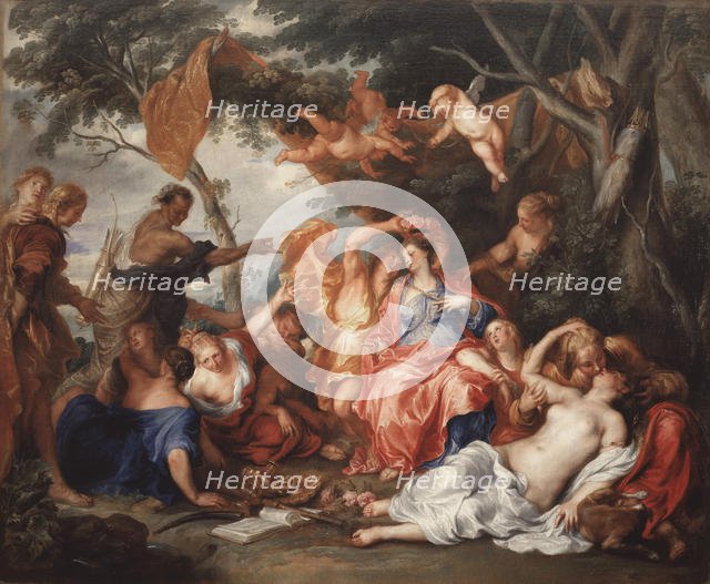 Amarillis Crowning Mirtillo, 1631-1632. Creator: Dyck, Sir Anthony van (1599-1641).