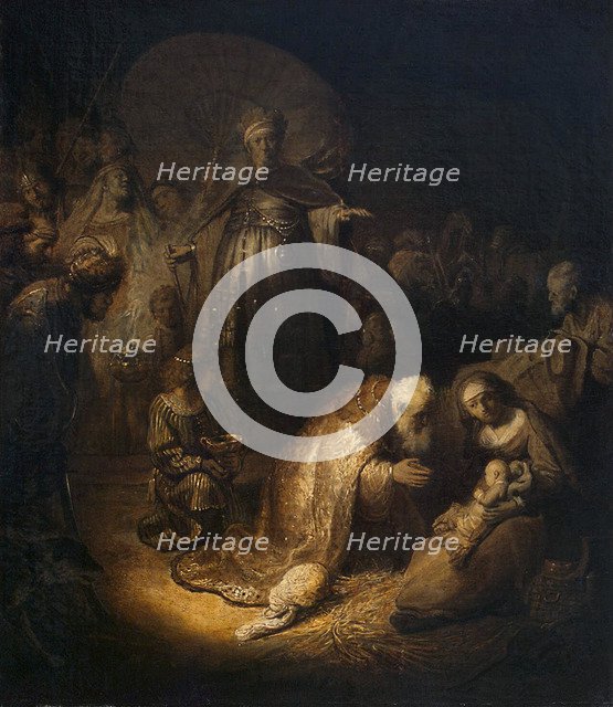 'Adoration of the Magi', 1632.  Artist: Rembrandt Harmensz van Rijn    
