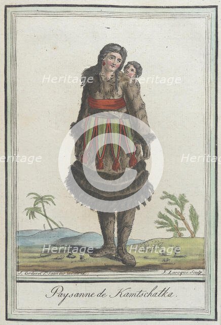 Costumes de Différents Pays, 'Paysanne de Kamtschatka', c1797. Creators: Jacques Grasset de Saint-Sauveur, LF Labrousse.