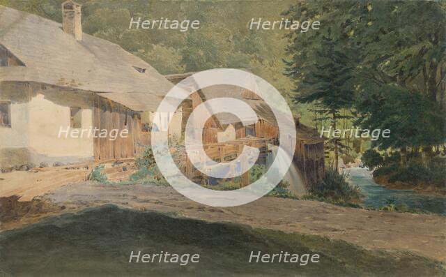 Mill on the edge of the forest, around 1860. Creator: Friedrich Carl von Scheidlin.