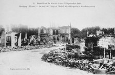 The ruins of Revigny, France, Battle of the Marne, World War I, 1914. Artist: Unknown