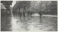 A Wet Day on the Boulevard, Paris, 1894, printed 1918/32. Creator: Alfred Stieglitz.