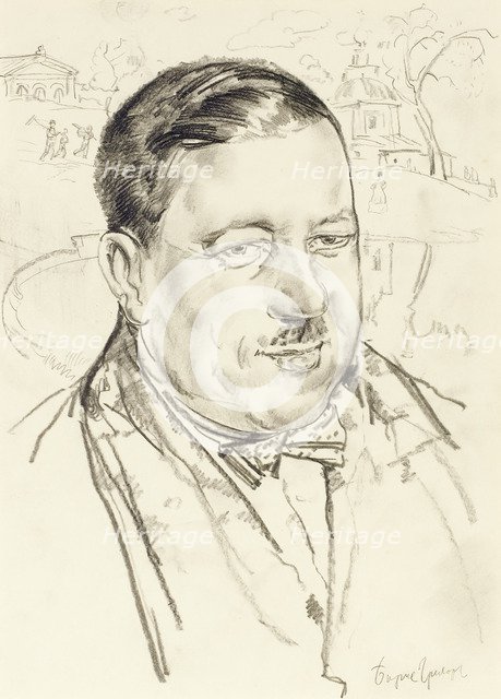 Portrait of the artist Ilya Mashkov. Artist: Grigoriev, Boris Dmitryevich (1886-1939)