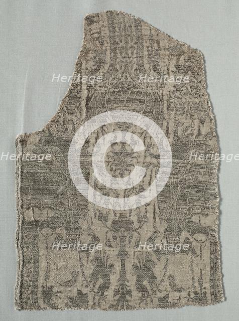 Silk Fragment, 1375-1399. Creator: Unknown.