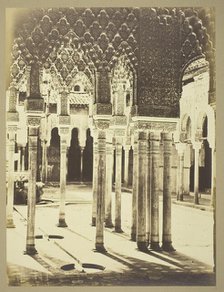 Entrance Court of the Lions, Alhambra, c. 1960. Creator: Charles Clifford.