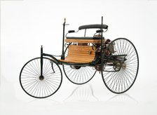 1885 Benz 3 wheeler scale model. Creator: Unknown.