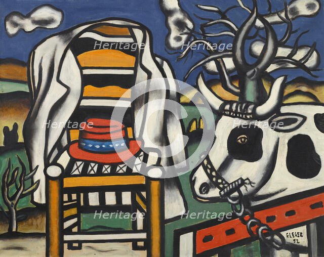 A cow and a red hat, 1952. Creator: Léger, Fernand (1881-1955).
