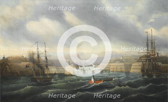 The Siege of Sevastopol, ca 1856-1857. Artist: Durand-Brager, Jean-Baptiste (1814-1879)