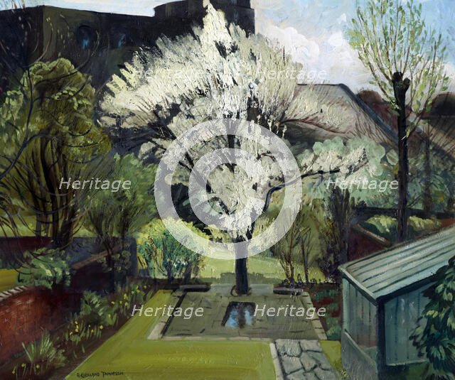 Blossom in a London garden, 1930s. Creator: Robert Kirkland Jamieson.