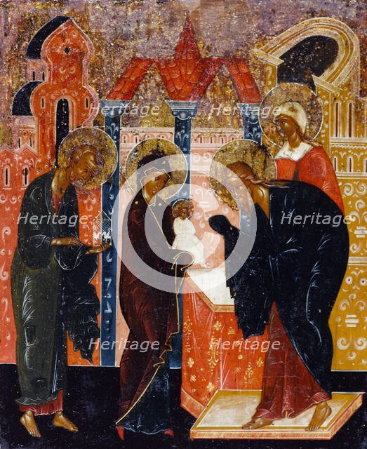 Presentation of Christ in the Temple, between 1700 and 1800. Creator: School of Palekh.