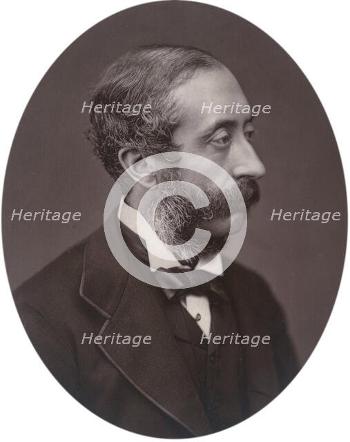 Earl of Carnarvon, President of the Society of Antiquaries, 1880. Creator: Lock & Whitfield.