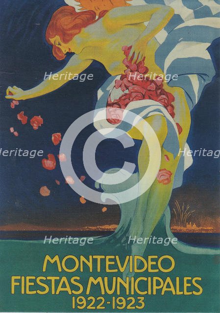 Montevideo Fiestas Municipales , 1922. Creator: Metlicovitz, Leopoldo (1868-1944).