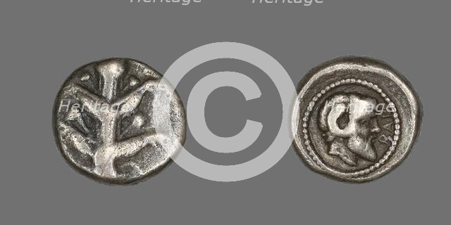 Coin Depicting Silphium Plant, 480-435 BCE. Creator: Unknown.