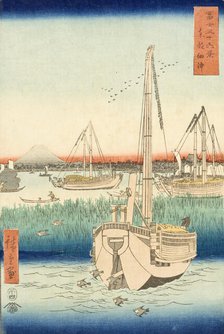 Tsukuda in the Eastern Capital, c1858. Creator: Ando Hiroshige.