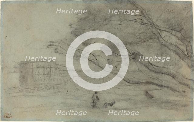 Souvenir: Roman Landscape with the Colosseum, 1865/1870. Creator: Jean-Baptiste-Camille Corot.